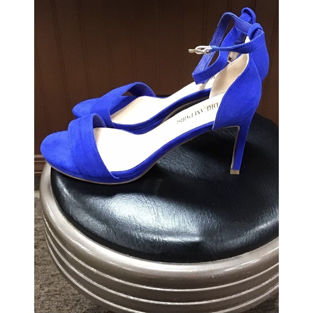 DREAM PAIRS Women's Ankle Strap Open Toe Stilettos High Heel Pump Shoes Size 7 - Picture 5 of 6
